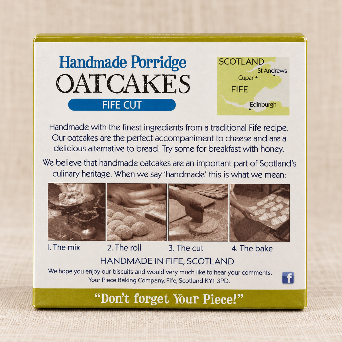 Fife cut porridge oatcakes