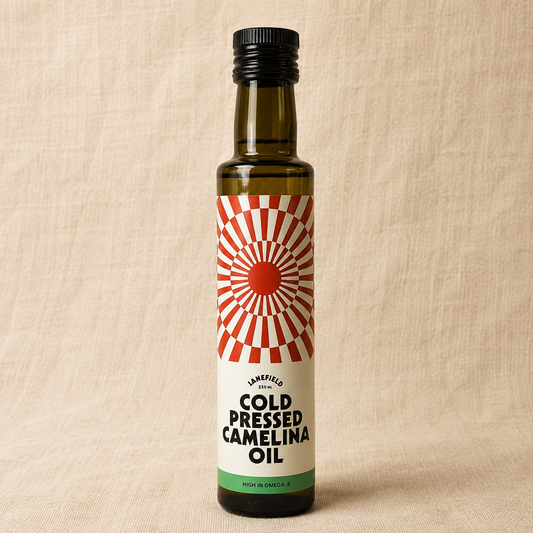Janefield Farm Scottish cold pressed camelina oil