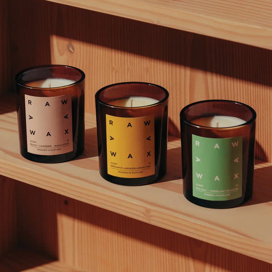 RAW WAX scented candle