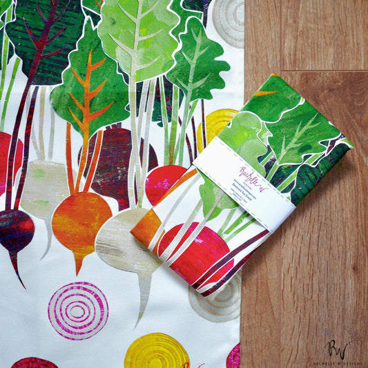 Rachelle W Designs | Beetroot tea towel
