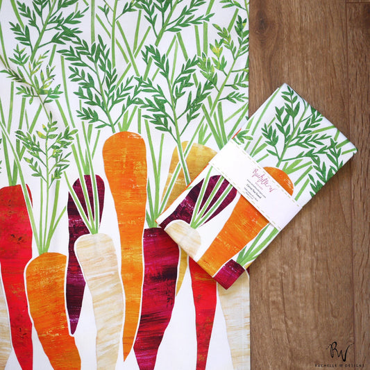 Rachelle W Designs | Carrot tea towel