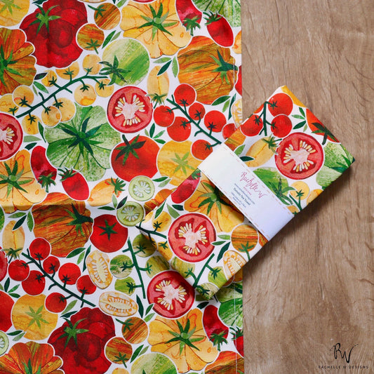 Rachelle W Designs | Tomato tea towel